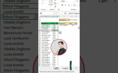 EXCEL TRUCCHI:  funzione FILTRO #shorts
