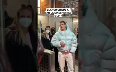 BLANCO CHIEDE AI FAN LA MASCHERINA E LUI?