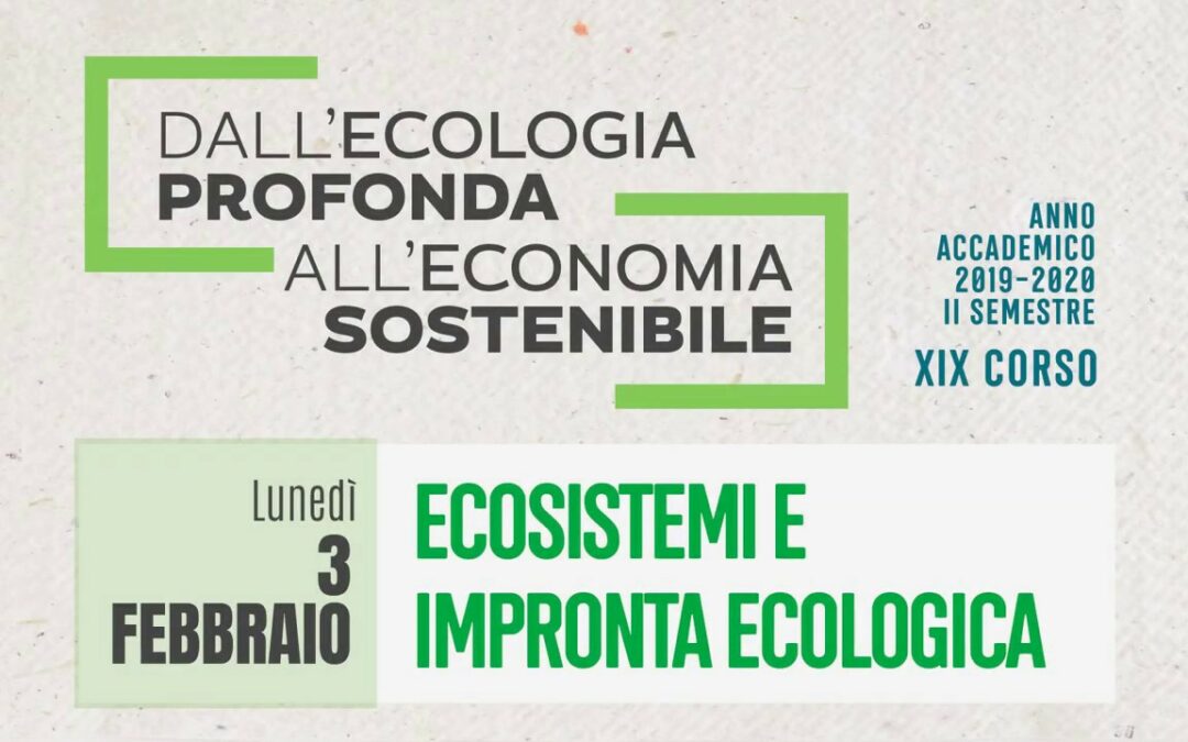 LUP 2020 – Ecosistemi e impronta ecologica