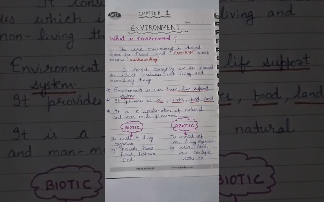 What is Environment # Class 7 ,CH – 1 Geography#