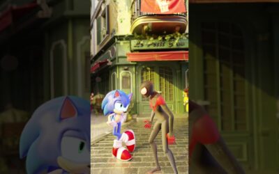 SONIC e SPIDERMAN SI SFIDANO AD UNA GARA!!