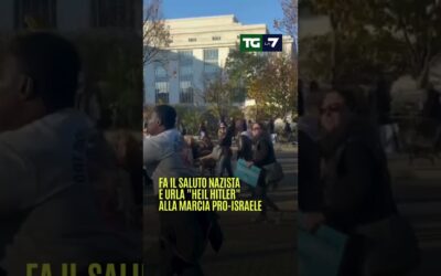 Fa il saluto nazista e urla “Heil Hitler” alla marcia pro-#Israele a #Washington