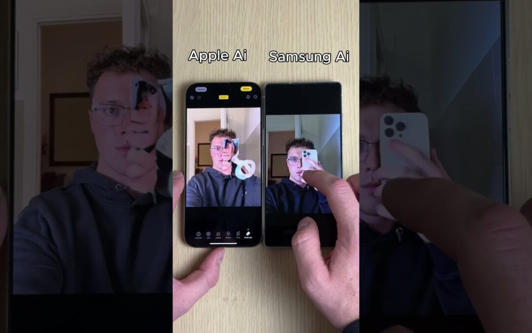 Apple AI vs Samsung AI on Both Phones  Which One’s Smarter? #appleai #samsungai #iphone #galaxy #ai
