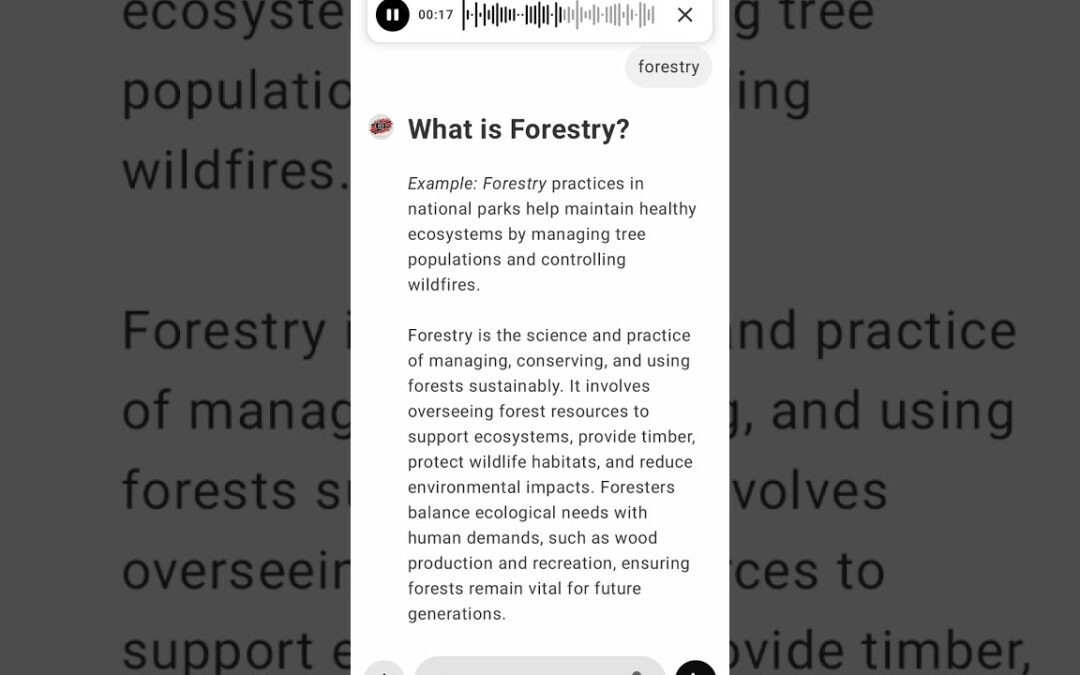 What is forestry