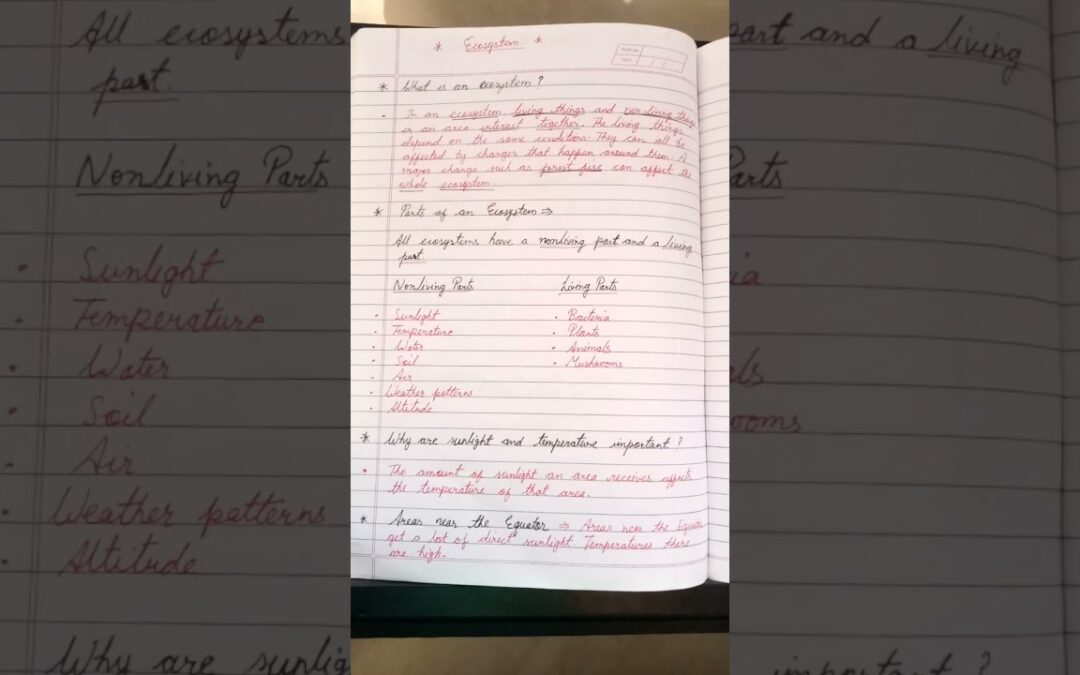 Ecosystem#biotic & abiotic factors( living & non living parts)#science#shorts.