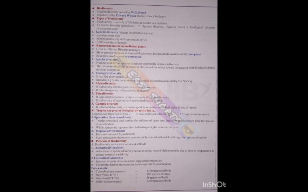 Biodiversity and conservation l short notes l #neet2023 #neet #trending @easyshorts149