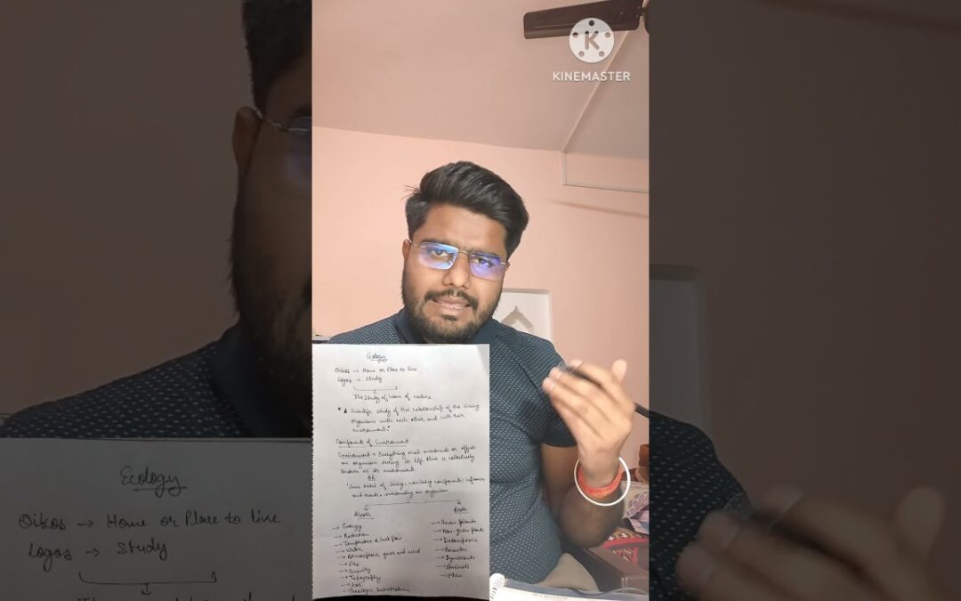 Environment Chapter-1 Ecology #uppcs #upsc #shankarias #environment #ecology #environmentandecology
