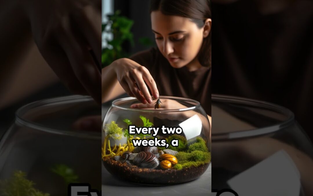 How often should I clean a snail terrarium?