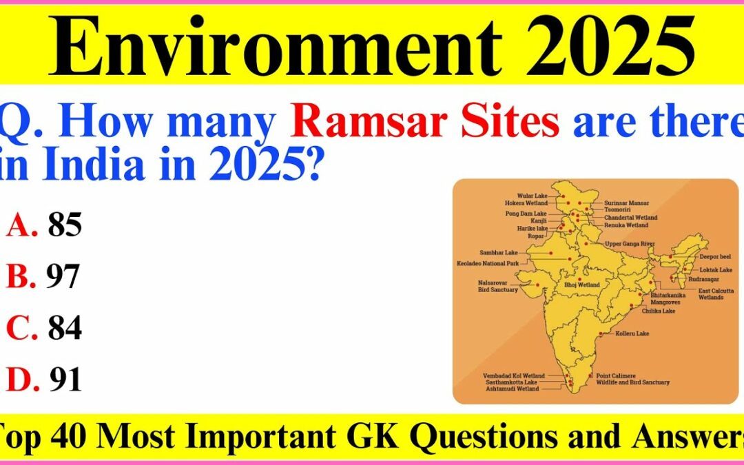 Environment 2025 Current Affairs | Environment & Ecology 2025 | Current Affairs 2025 | MCQ MASTERY