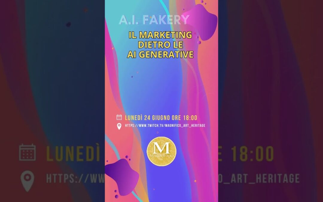LIVE Talk AI FAKERY: Il marketing dietro le intelligenze artificiali generative #shorts