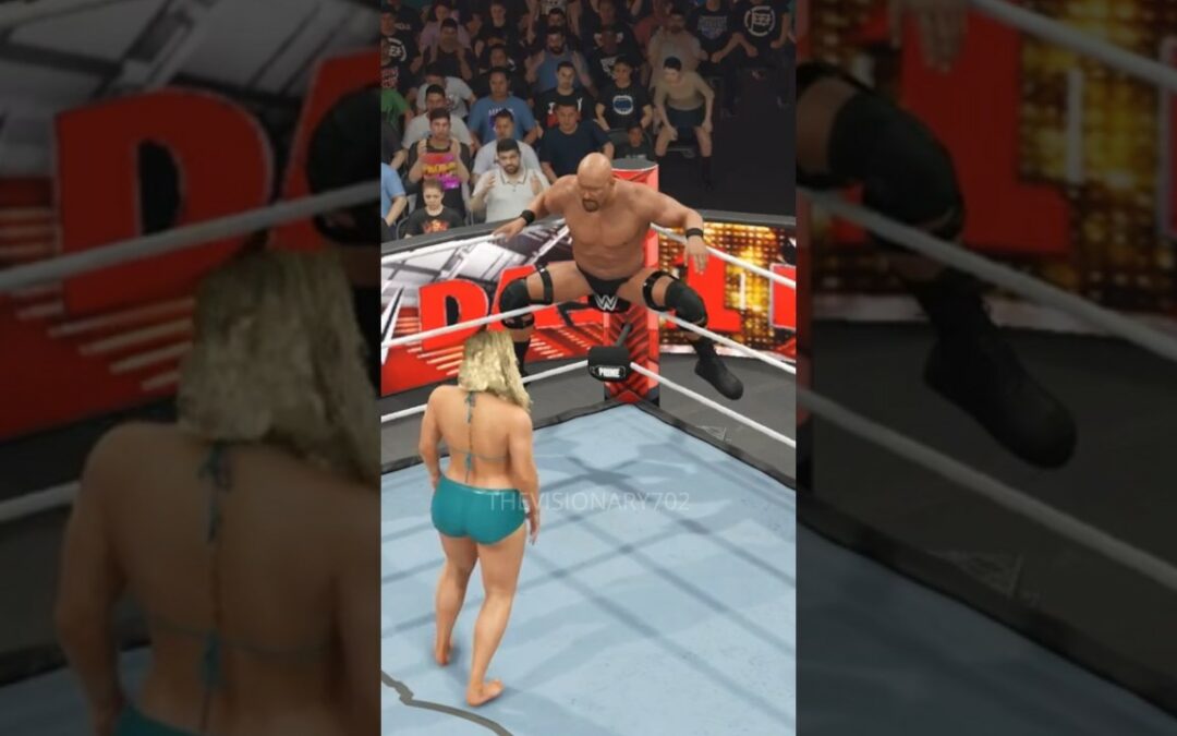 Stone Cold vs Nikkita Lyons Part 40 #shorts #wwe #TheVisionary #wwe2k25 #ps5