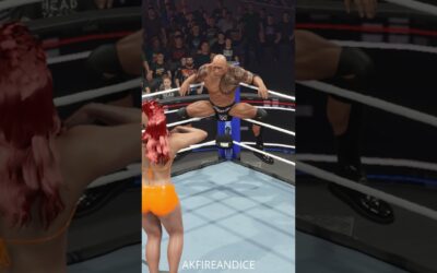 #TheRock vs #Zaria Part 7 #wwe2k25 #shorts #AKFireAndIce #wwe #shortfeed #viralshorts