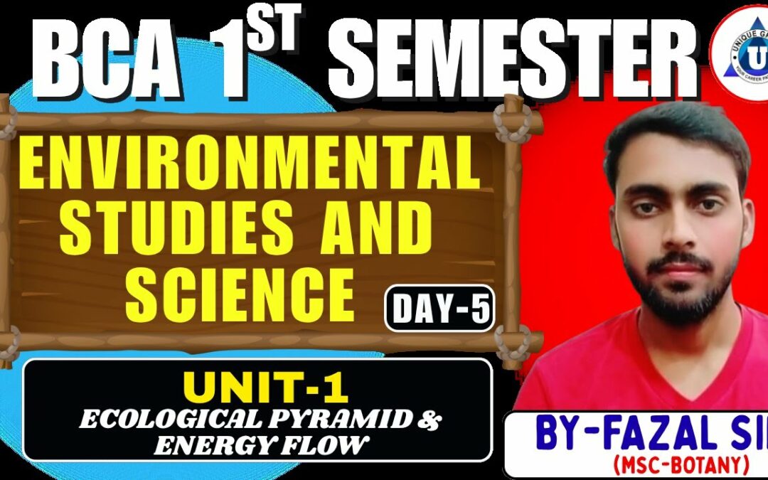 “ BCA 1st Sem | ECOLOGICAL PYRAMID &ENERGY FLOW | By Fazal Sir | Day 5”