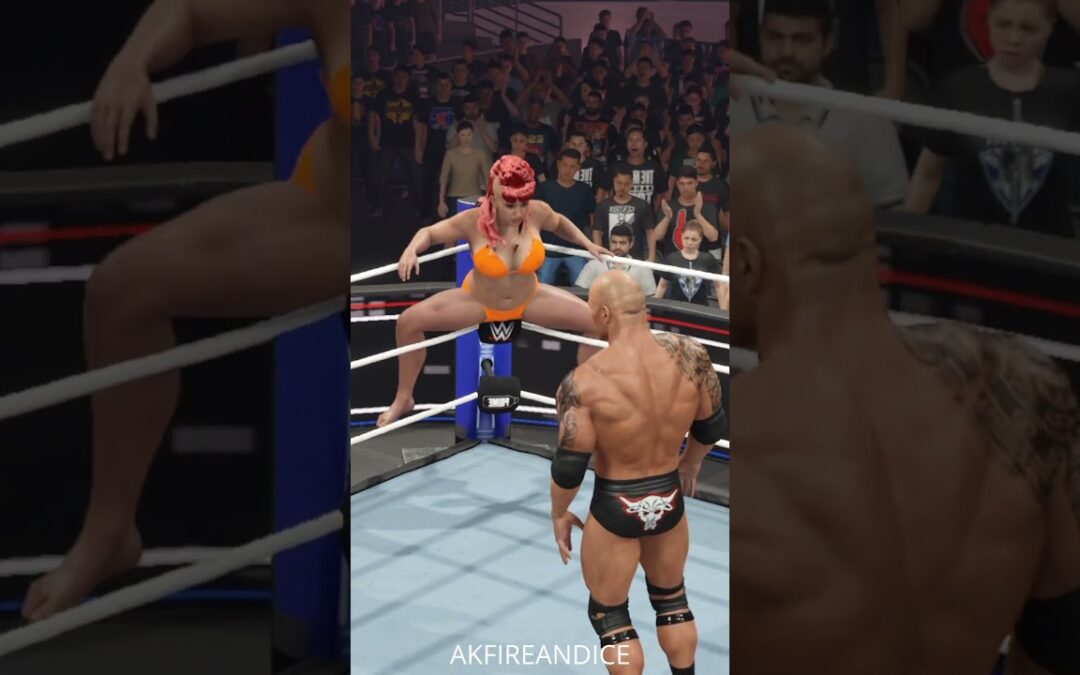 #TheRock vs #Zaria  Part 3 #wwe2k25 #shorts #AKFireAndIce #wwe #shortfeed #viralshorts