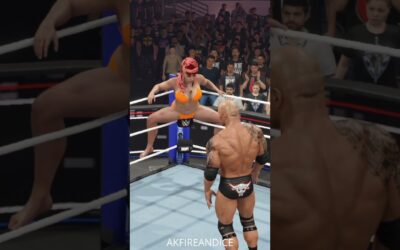 #TheRock vs #Zaria Part 3 #wwe2k25 #shorts #AKFireAndIce #wwe #shortfeed #viralshorts